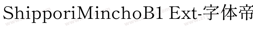 ShipporiMinchoB1 Ext字体转换